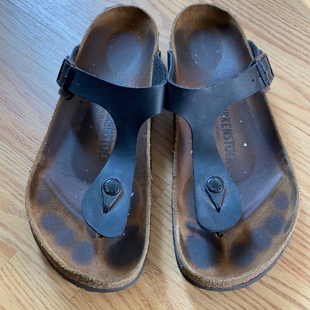 Birkenstock Gizeh Birko-Flor sz 40 in Black
